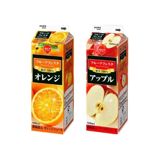 オレンジジュース　アップルジュース